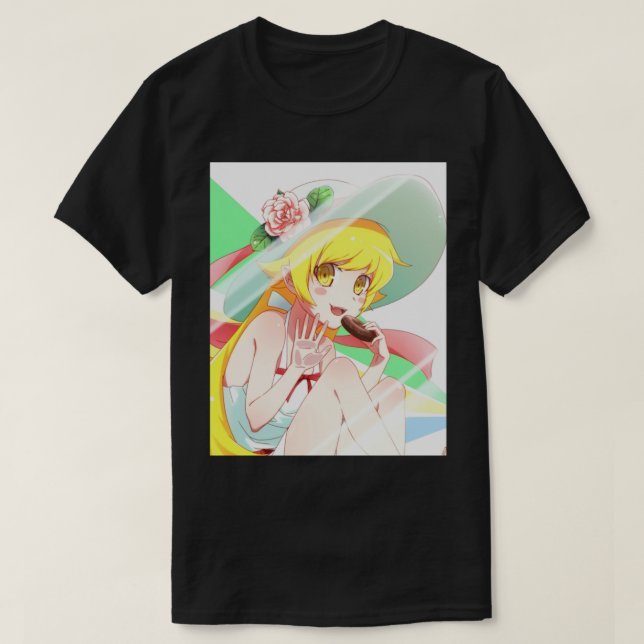 T-shirt Anime Vampire Girl Shinobu Waifu Graphisme (Design devant)