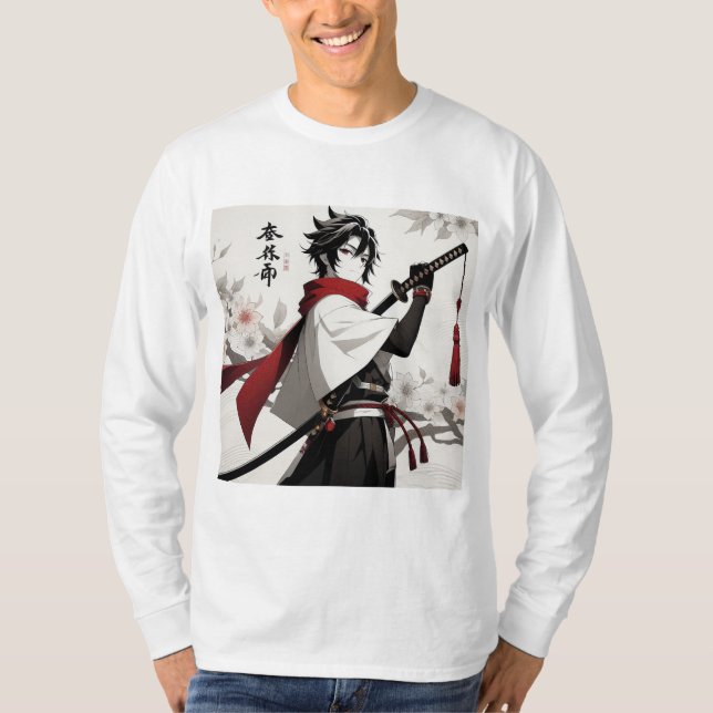 T-shirt Anime Vibes Long Manches Tee (Devant)