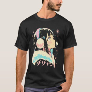 T-shirt Anime Waifu Mignon Anime Manga Fille Chat Douce Ré