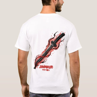 T-shirt Anime Zanpakuto Sword Red Energy Men's