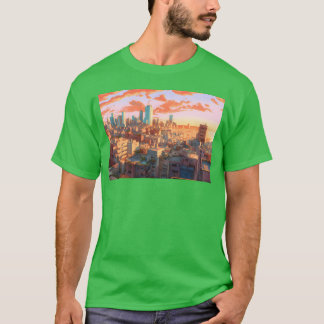 T-shirt Animeel Aviv Un paysage urbain dynamique inspiré d