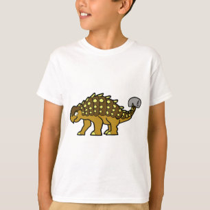 T-shirt Ankylosaurus Brown
