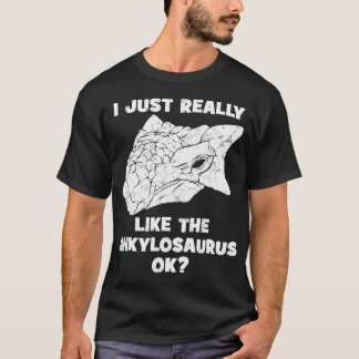 T-shirt Ankylosaurus Chasseur de fossiles du crâne drôle
