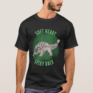 T-shirt Ankylosaurus cœur doux dos épineux dinosaure