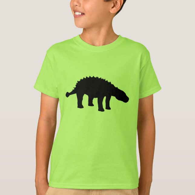 T-shirt Ankylosaurus Dino Dinosaur Silhouette (Devant)