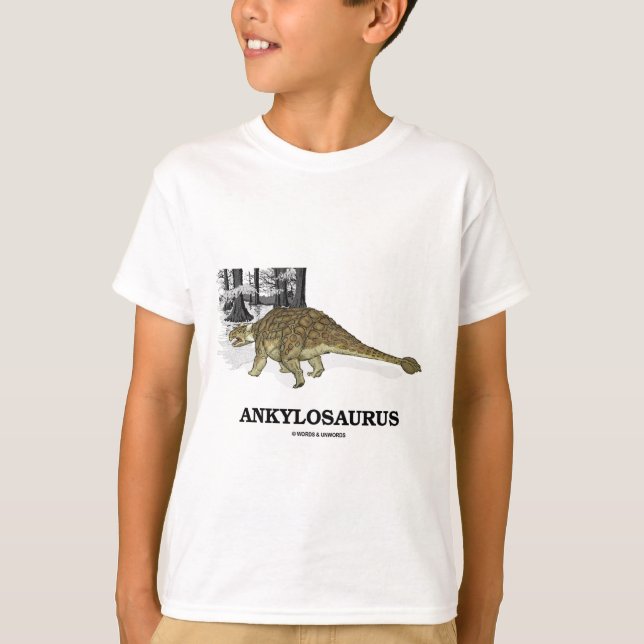 T-shirt Ankylosaurus (dinosaure fondu de lézard) (Devant)