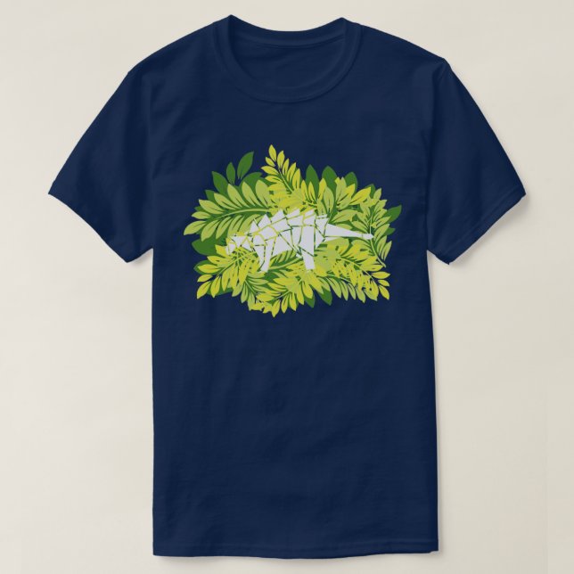 T-shirt Ankylosaurus Jungle Origami (Design devant)