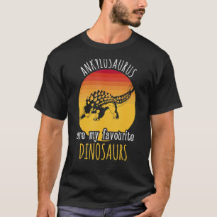 T-shirt Ankylosaurus sont mes dinosaures préférés Vintage 