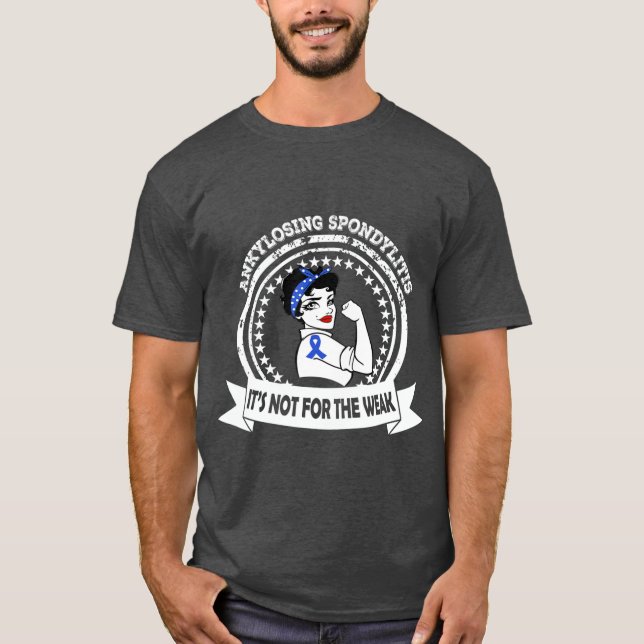 T-shirt Ankylose Spondylitis Guerrier Sensibilisation (Devant)