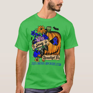 T-shirt Ankylose Spondylitis Sensibilisation rétro hallowe