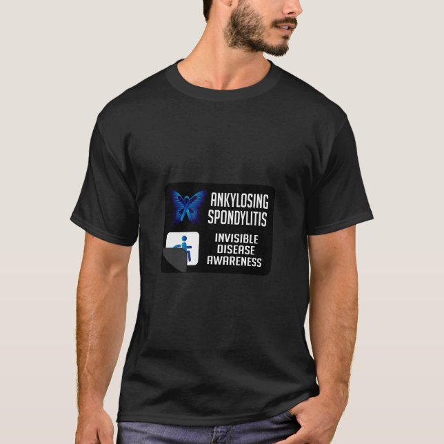 T-shirt Ankyloser Spondylitis Papillon Arthrite Guerrier (Devant)