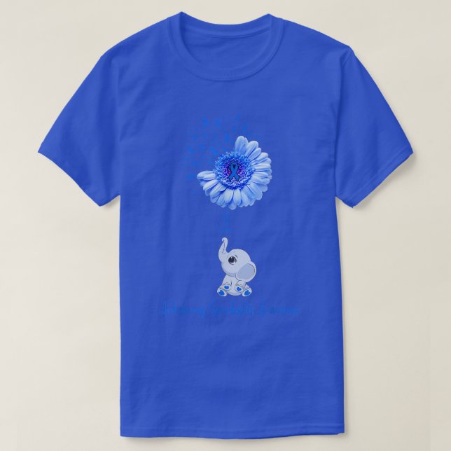T-shirt Ankyloss Spondylitis Sensibilisation Foi Elephant  (Design devant)