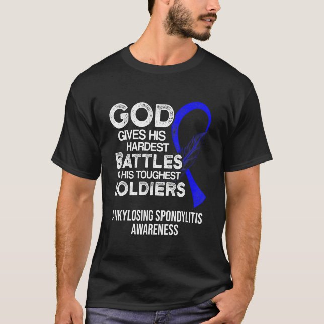 T-shirt Ankyloss Spondylitis Survivante Héros Bechterew Gu (Devant)