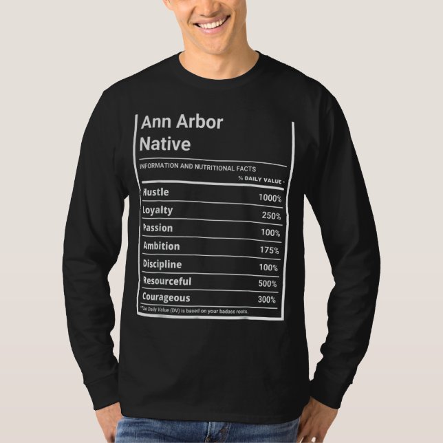 T-shirt Ann Arbor Native Nutrition Pride (Devant)