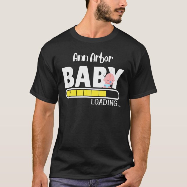 T-shirt Ann Arbor Native Pride Etat Bébé Parent Maman Papa (Devant)