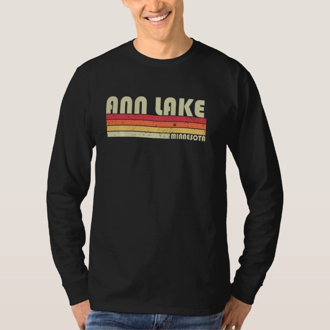 T-shirt Ann Lake Minnesota Funny Pêche Camping Été (Devant)