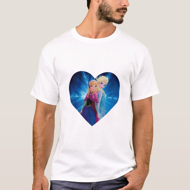 T-shirt Anna et Elsa Frozen (Devant)