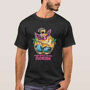 T-shirt Anna Maria Island Floride Flamant rose Plage Famil