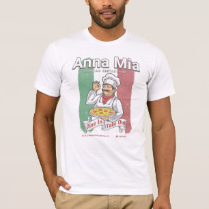 T-shirt Anna Mia Restaurant Italien - Vintage Distressed