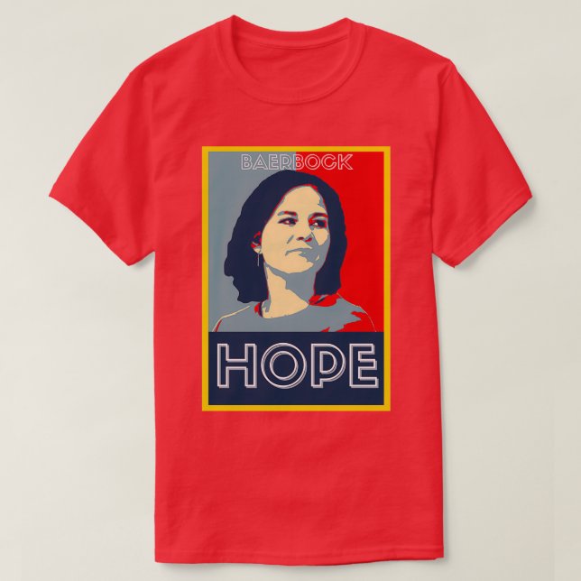 T-shirt Annalena Baerbock HOPE 2021 Obama (Design devant)