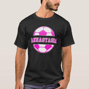 T-shirt Annastasia Nom Filles Football Jouer Football Spor