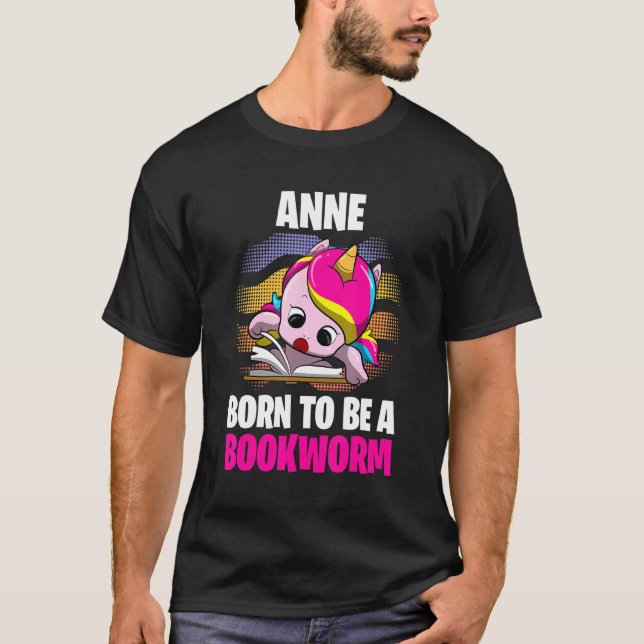 T-shirt Anne Est Née Pour Être Un Vocabulaire Personnalisé (Devant)