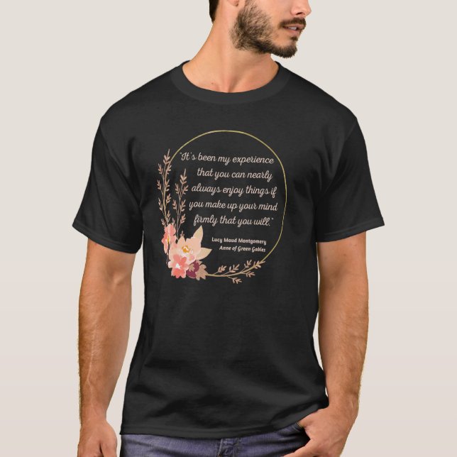 T-shirt Anne Shirley Citation L M Montgomery Anne Green Ga (Devant)