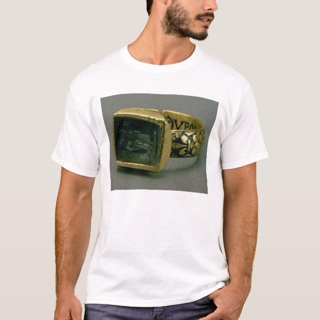 T-shirt Anneau de sceau du Roi Louis IX de la France (St (Devant)