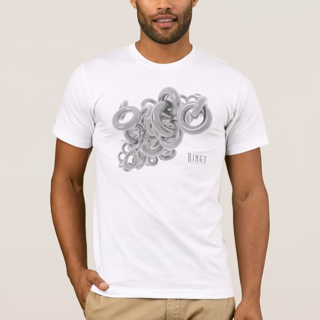 T-shirt Anneaux d'argent (Devant)