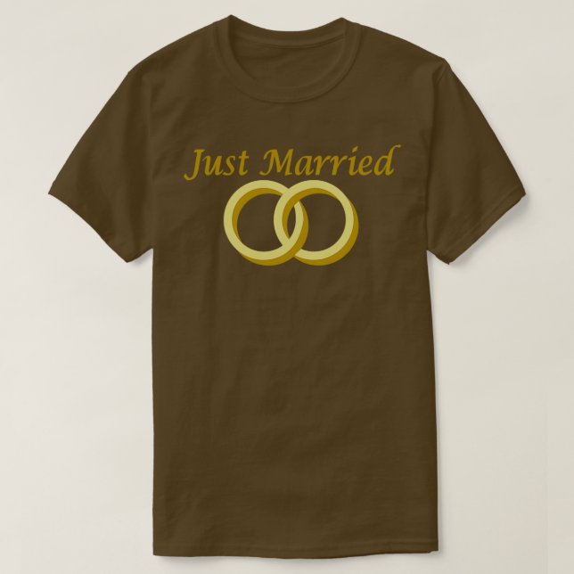 T-shirt Anneaux mariages mariés (Design devant)