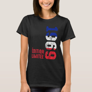 T-shirt Année 1969 Naissance Français Vintage 1969 Depuis 
