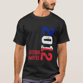 T-shirt Année 2012 Naissance Français Vintage 2012 depuis 