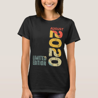 T-shirt Année 2020 Août 2020 Rétro 2020 Vintage 2020 Sinc