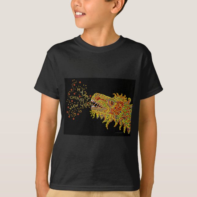 T-shirt Année chinoise de dragon nouvelle (Devant)