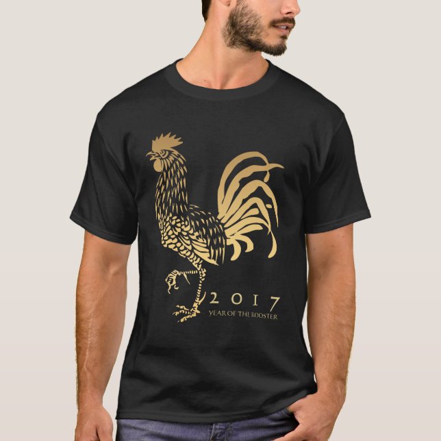 T-shirt Année chinoise de la coutume du coq Zodiac Tee (Devant)
