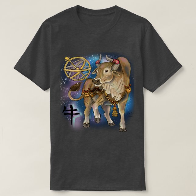 T-shirt Année chinoise du boeuf (Design devant)