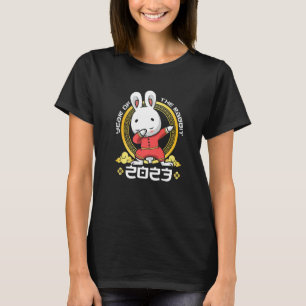 T-shirt Année Dabbing du lapin 2023 chinois Zodiac Sig