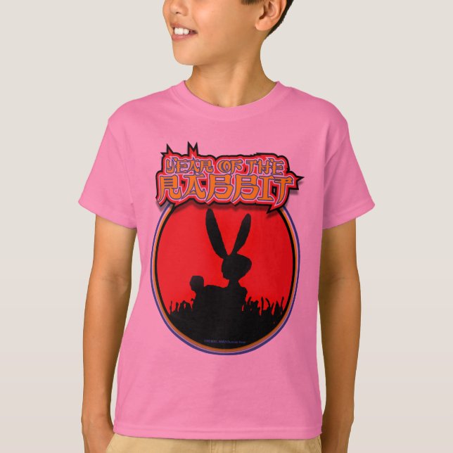 T-shirt Année de la chemise F/B de lapin (Devant)