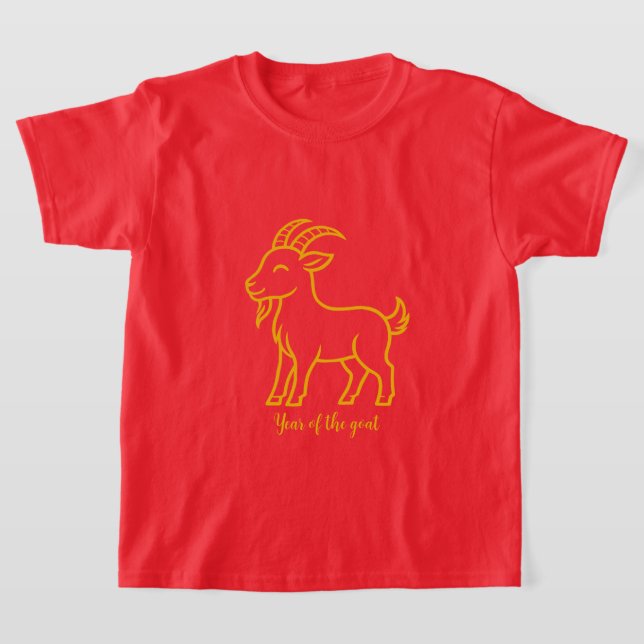 T-shirt Année de la chèvre  (Poser)