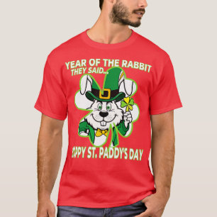 T-shirt Année de la Saint-Paddys Rabbit