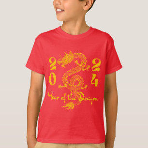 T-shirt Année de l'or Dragon
