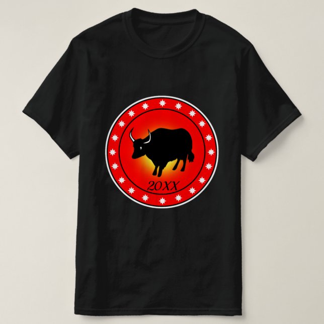 T-shirt Année de l'Ox (Design devant)