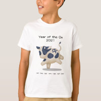 Année de l'Ox Cute Zodiac Animal 2021