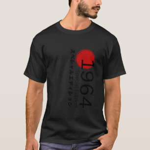 T-shirt Année De Naissance 1964 Anniversaire Design Vintag