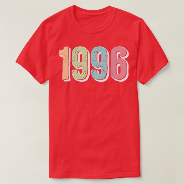 T-SHIRT ANNÉE DE NAISSANCE 1996 (Design devant)