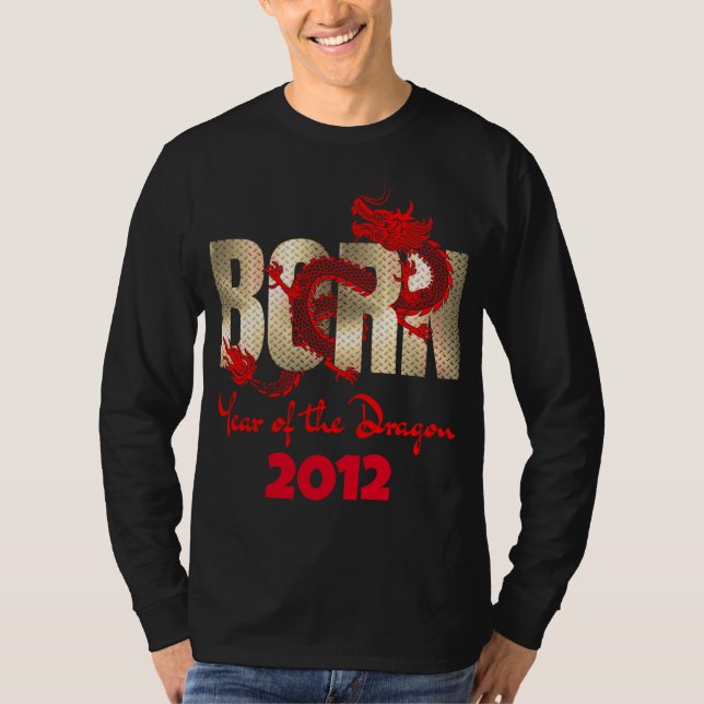 T-shirt Année de naissance Dragon 2024, 2012, 2000, 1988 (Devant)