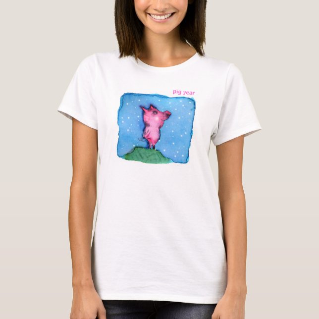 T-shirt Année de porc (Devant)