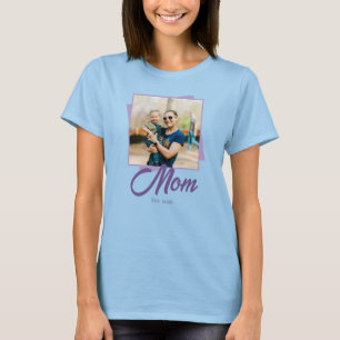 T-shirt Année d'établissement de maman avec photo