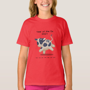 T-shirt Année du Bœuf 2021 Drôle d'animal du zodiaque