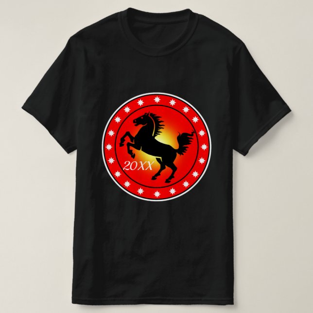 T-shirt Année du Cheval (Design devant)